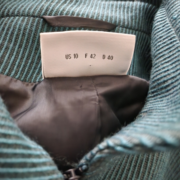 AKRIS Punto Green  100% Wool Full Zip Jacket Sz 42 US 10 - Picture 4 of 17